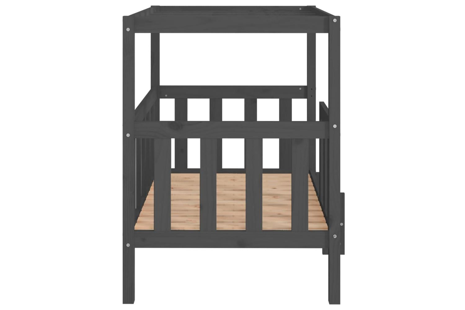 Dog Bed Grey 1055 X 835 X 100 Cm Solid Wood Pine-6