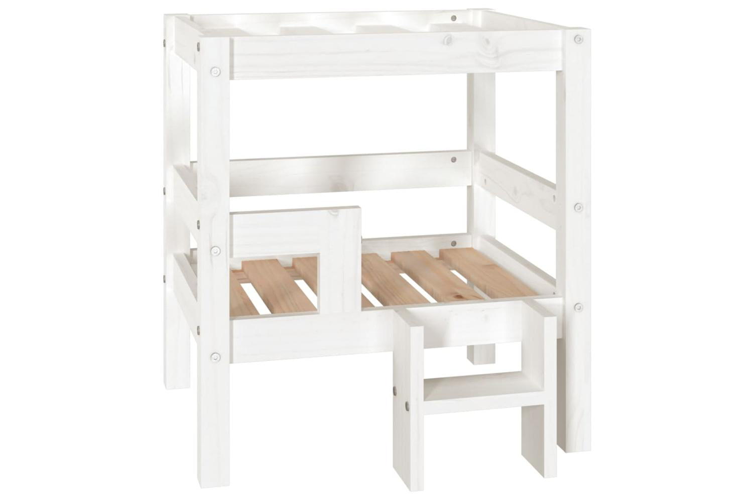 Dog Bed White 555x535x60 Cm Solid Wood Pine
