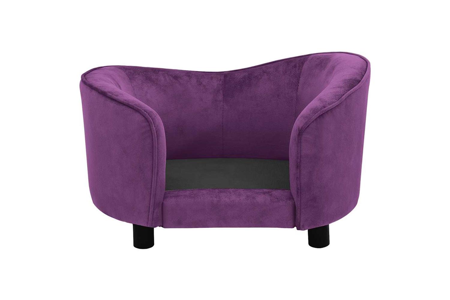 Dog Sofa Burgundy 69x49x40 Cm Plush-6