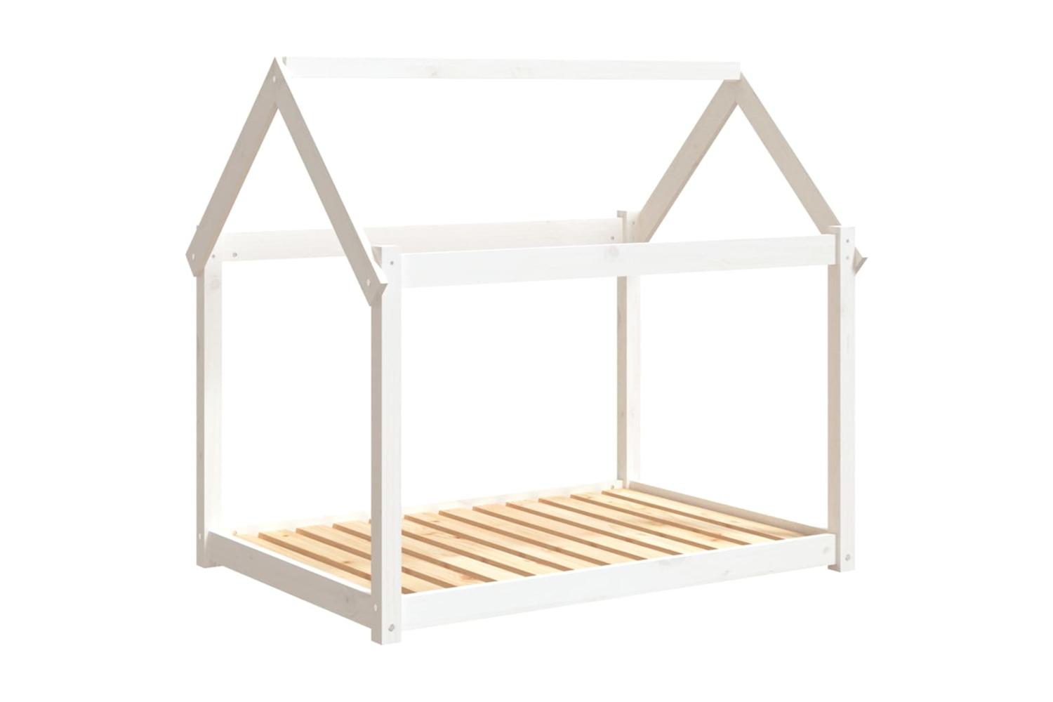Dog Bed White 111x80x100 Cm Solid Wood Pine-2
