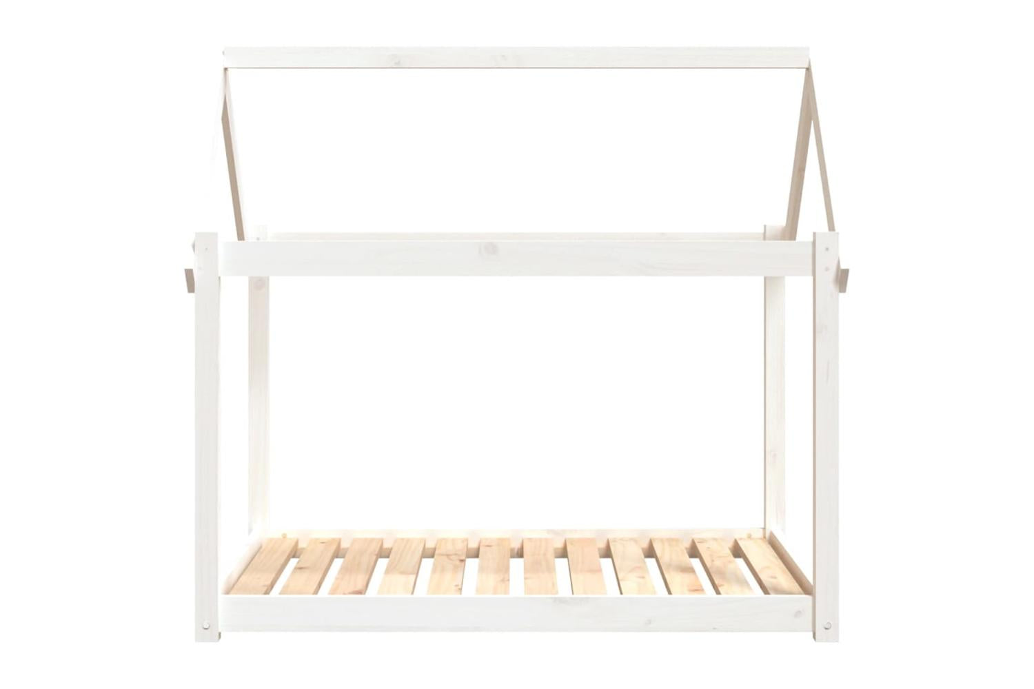 Dog Bed White 111x80x100 Cm Solid Wood Pine-5