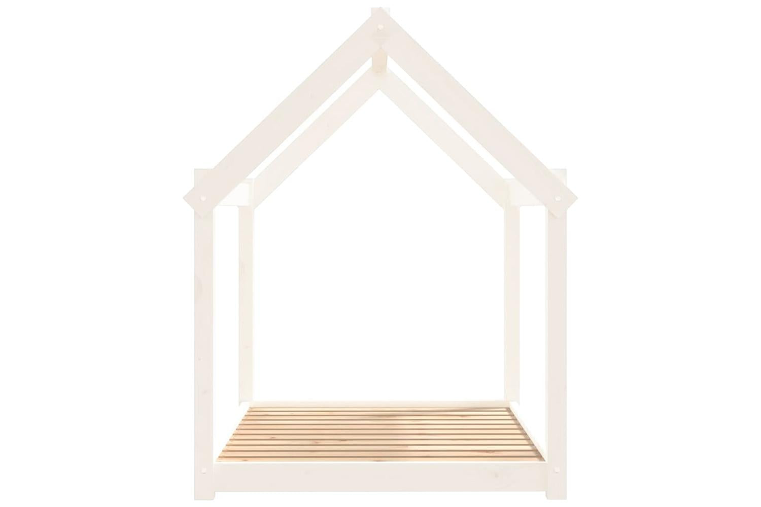 Dog Bed White 111x80x100 Cm Solid Wood Pine-6