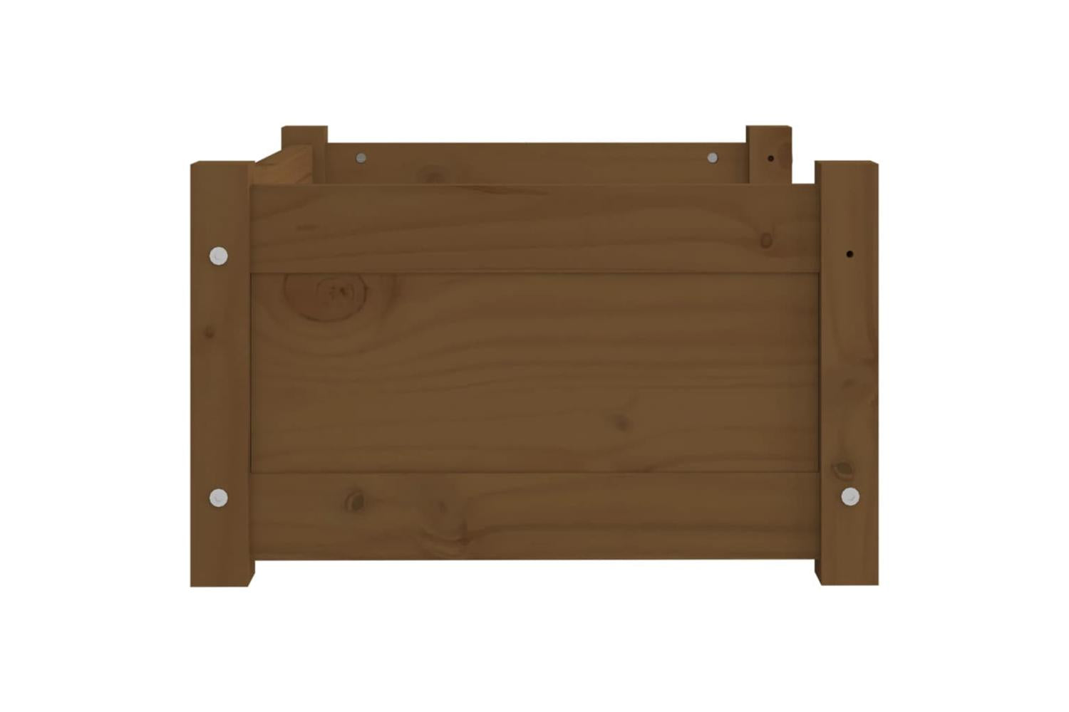 Dog Bed Honey Brown 555x455x28 Cm Solid Pine Wood-6