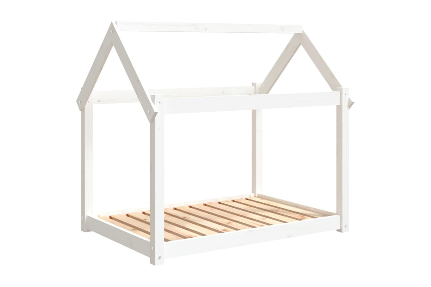 Dog Bed White 101x70x90 Cm Solid Wood Pine