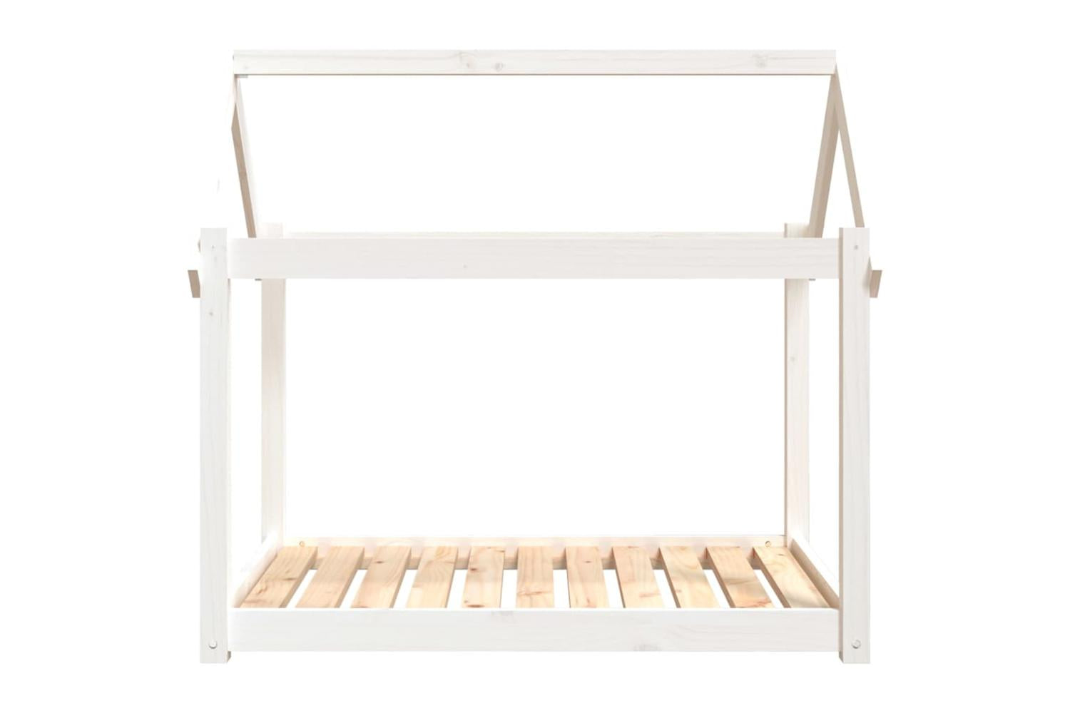 Dog Bed White 101x70x90 Cm Solid Wood Pine-5