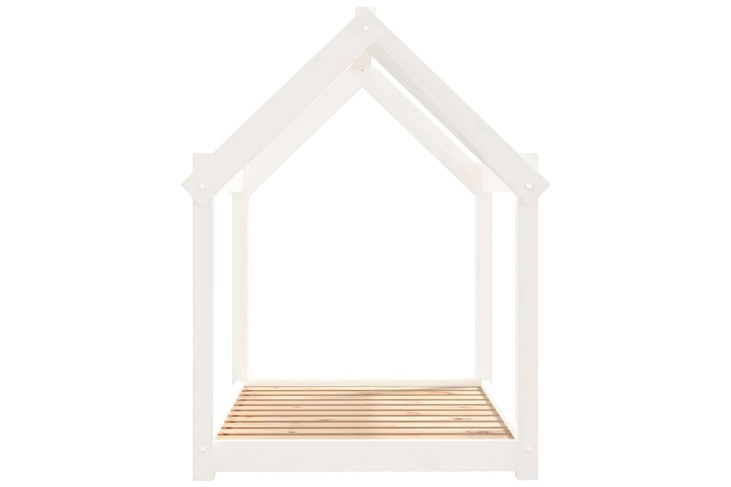 Dog Bed White 101x70x90 Cm Solid Wood Pine-6