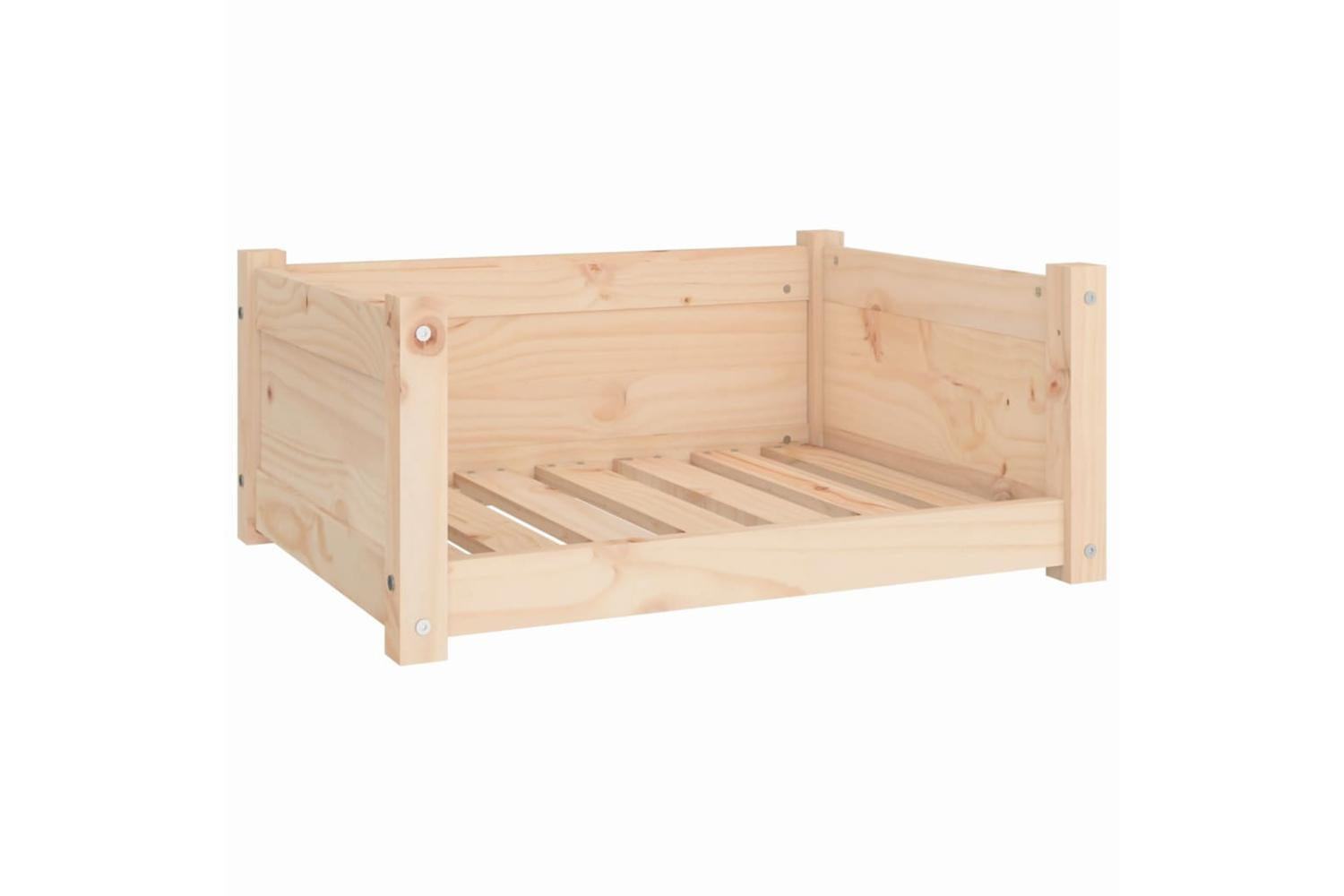 Dog Bed 655x505x28 Cm Solid Pine Wood