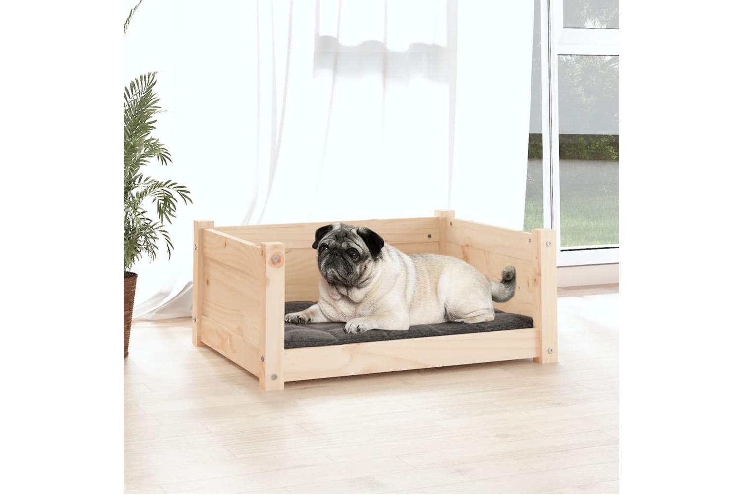 Dog Bed 655x505x28 Cm Solid Pine Wood-3