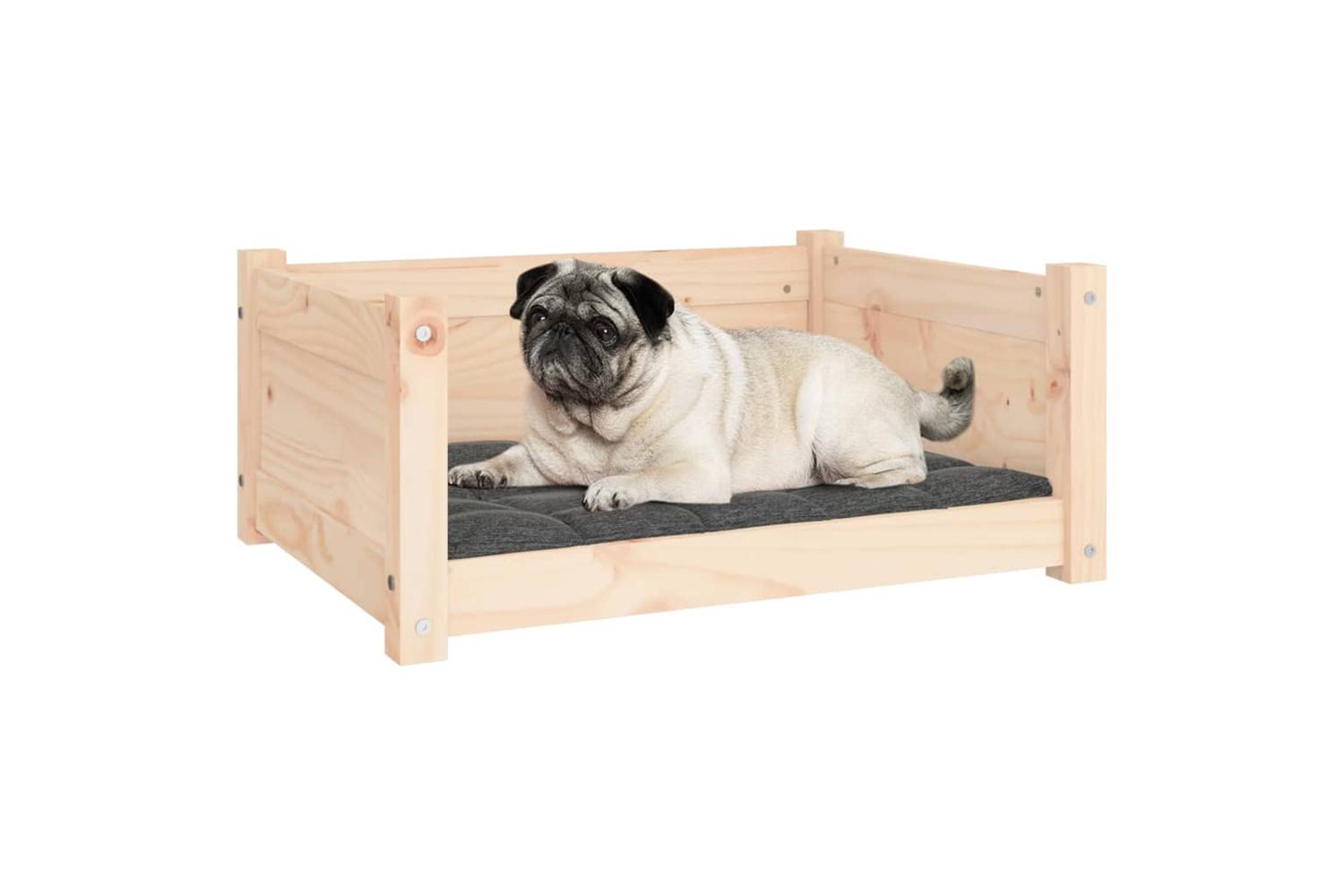 Dog Bed 655x505x28 Cm Solid Pine Wood-4