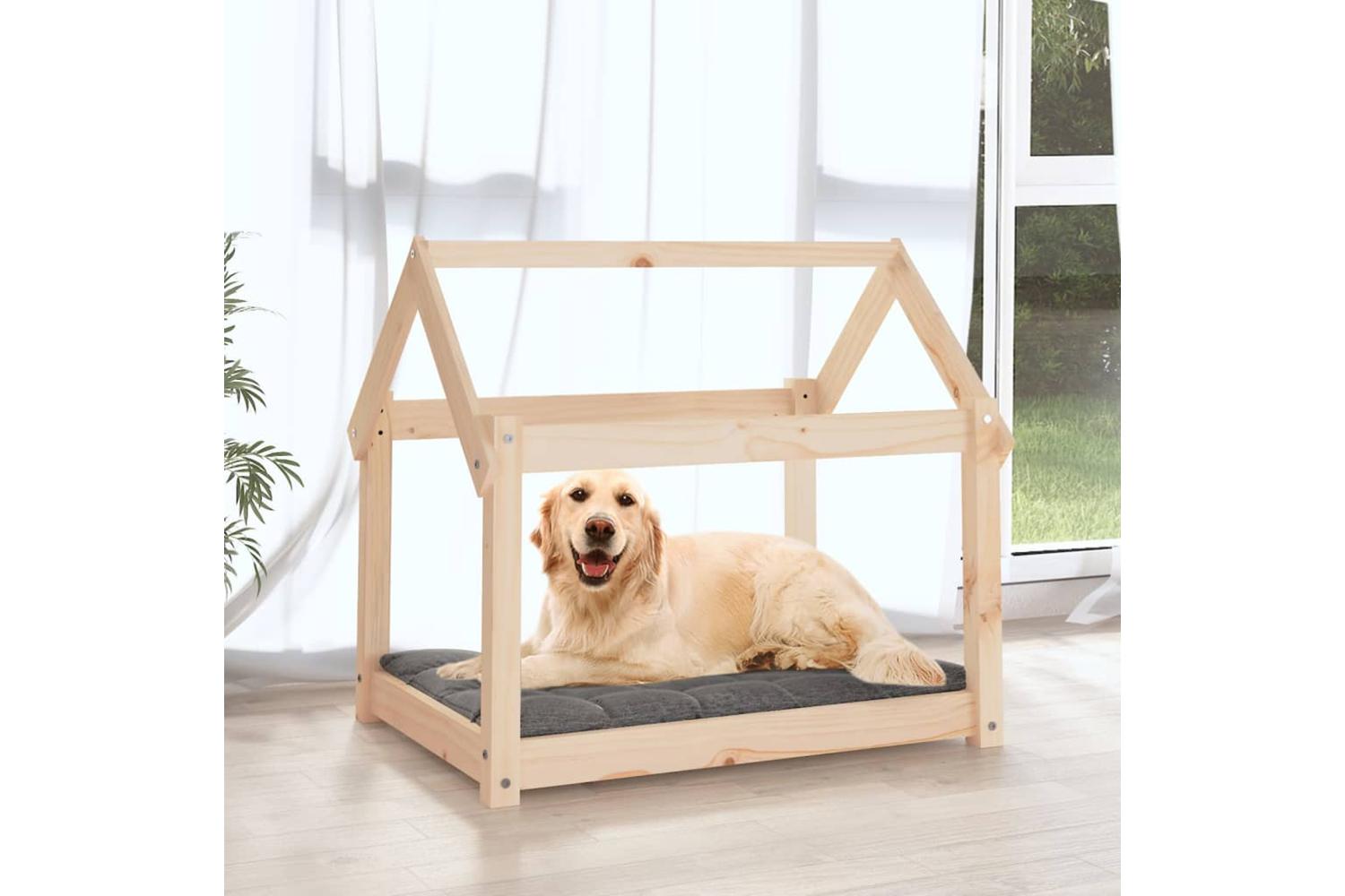 Dog Bed 81x60x70 Cm Solid Wood Pine-3