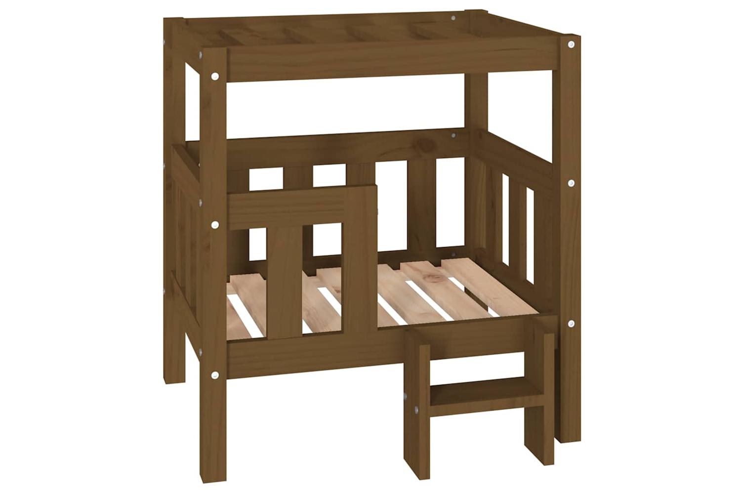 Dog Bed Honey Brown 655x505x70 Cm Solid Wood Pine-2