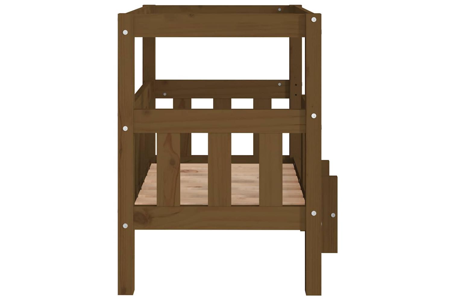 Dog Bed Honey Brown 655x505x70 Cm Solid Wood Pine-6