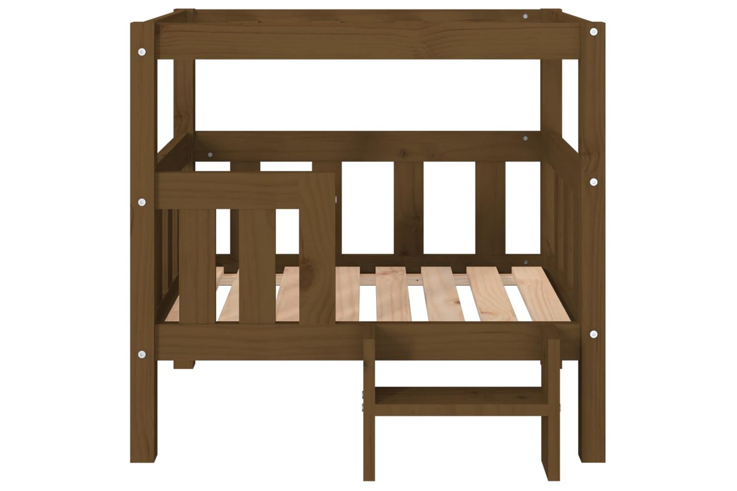Dog Bed Honey Brown 755x635x70 Cm Solid Wood Pine-5