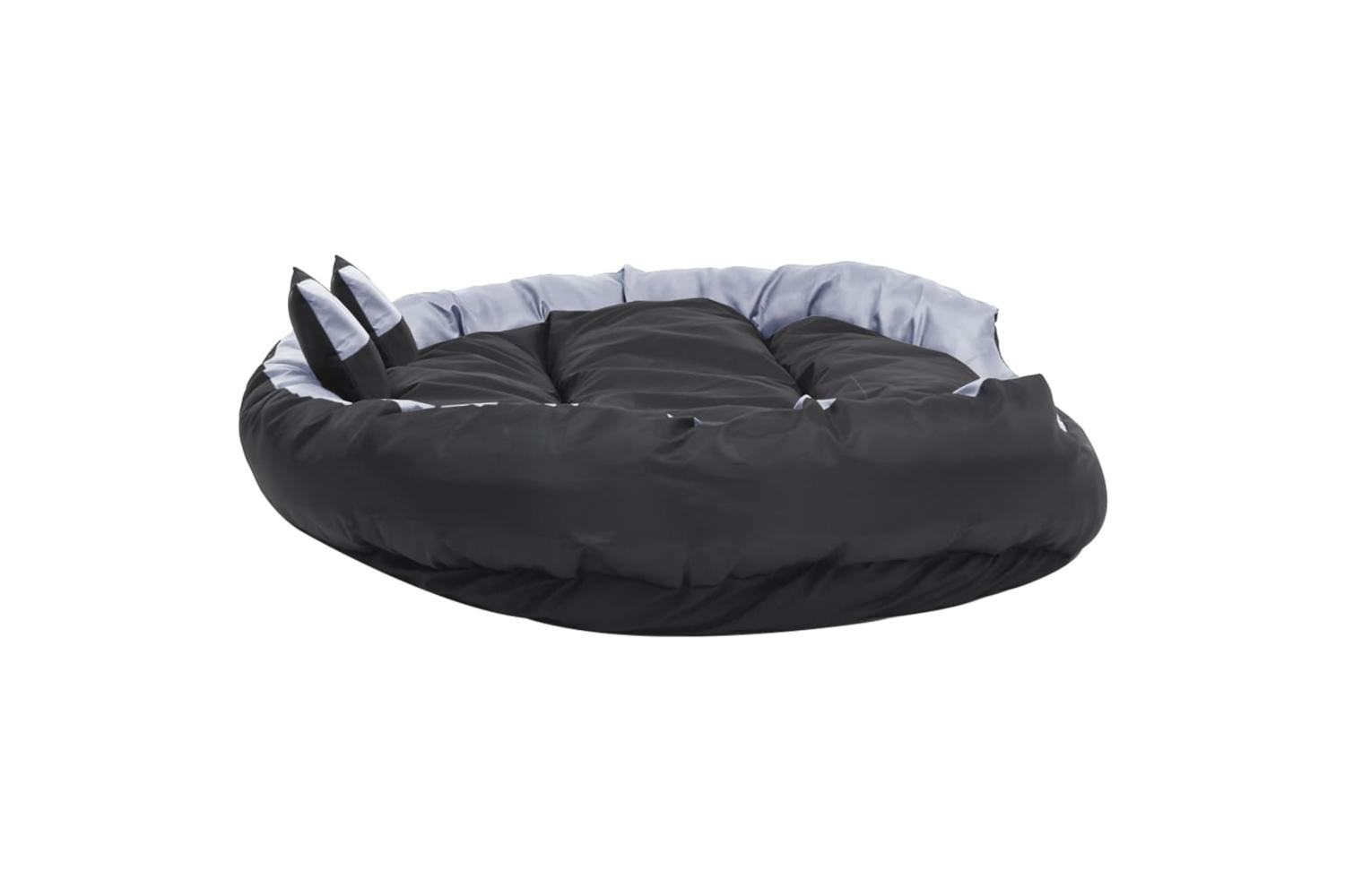 Reversible Washable Dog Cushion Grey And Black 150x120x25 Cm-4