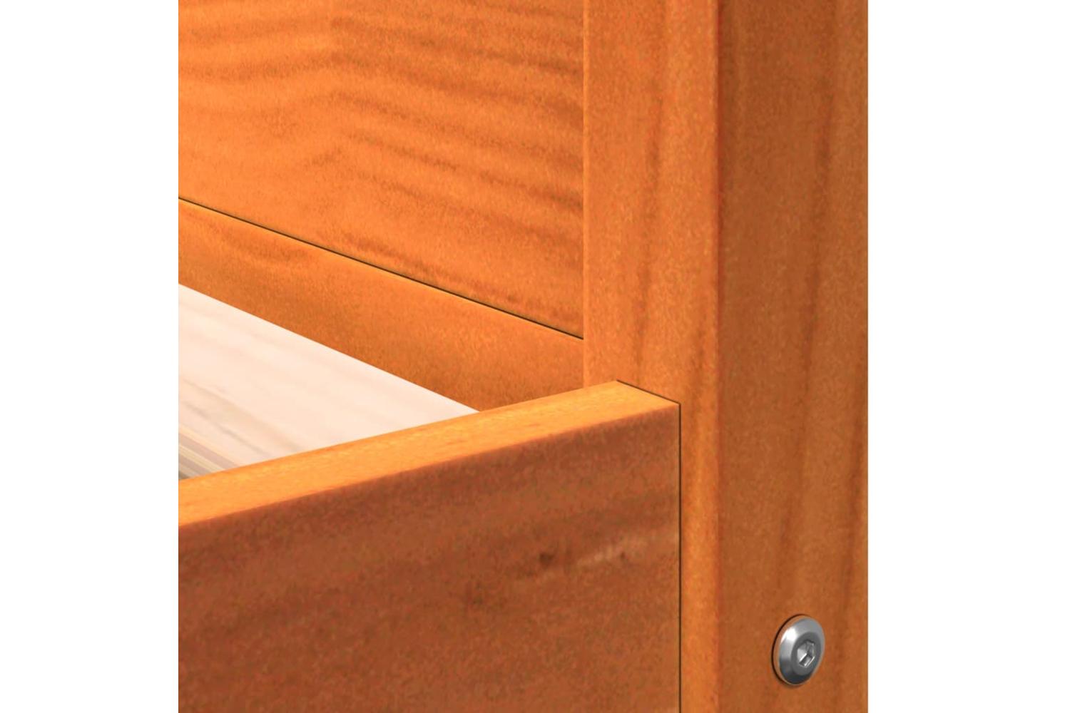 Dog Bed Wax Brown 955x655x28 Cm Solid Wood Pine-8