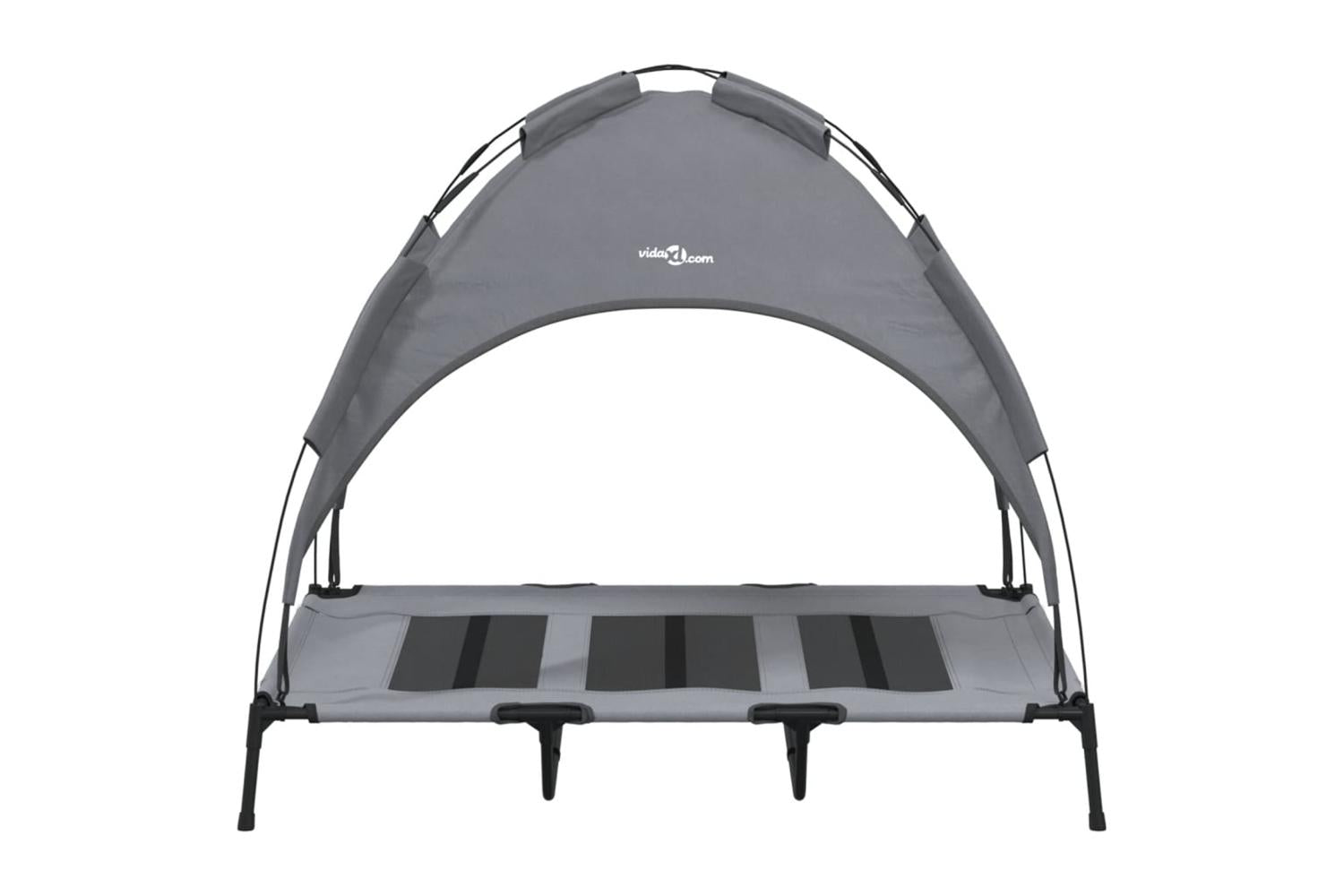 Dog Bed With Canopy Anthracite Oxford Fabric And Steel-4