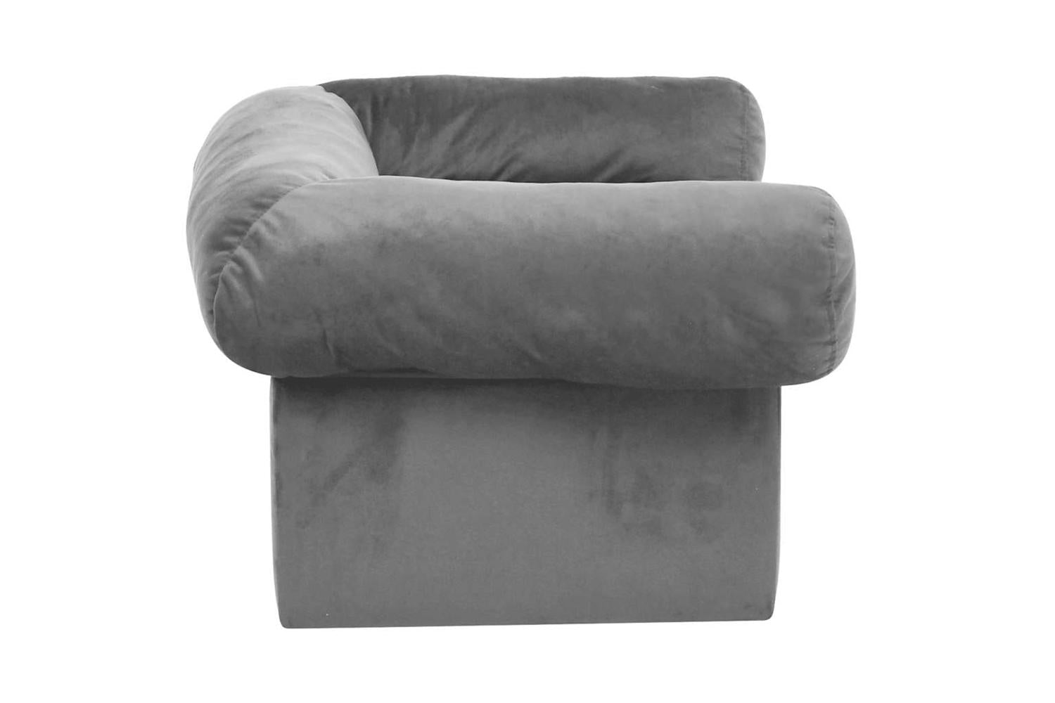 Dog Sofa With Drawer Grey 75x50x38 Cm Plush-5