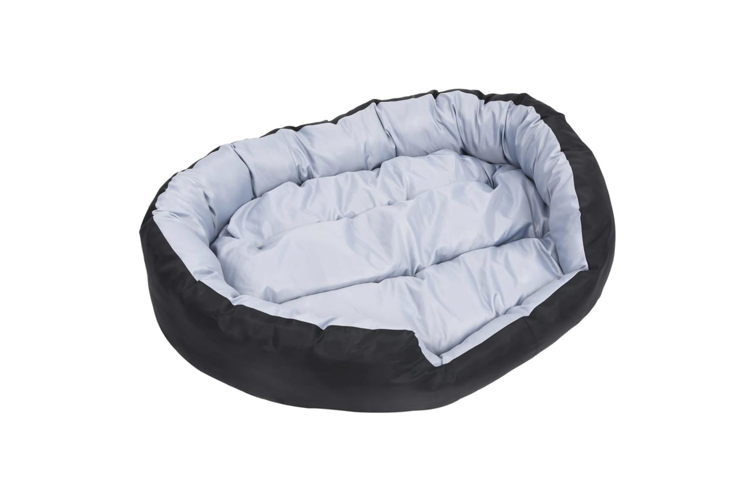 Reversible Washable Dog Cushion Grey And Black 110x80x23 Cm-8