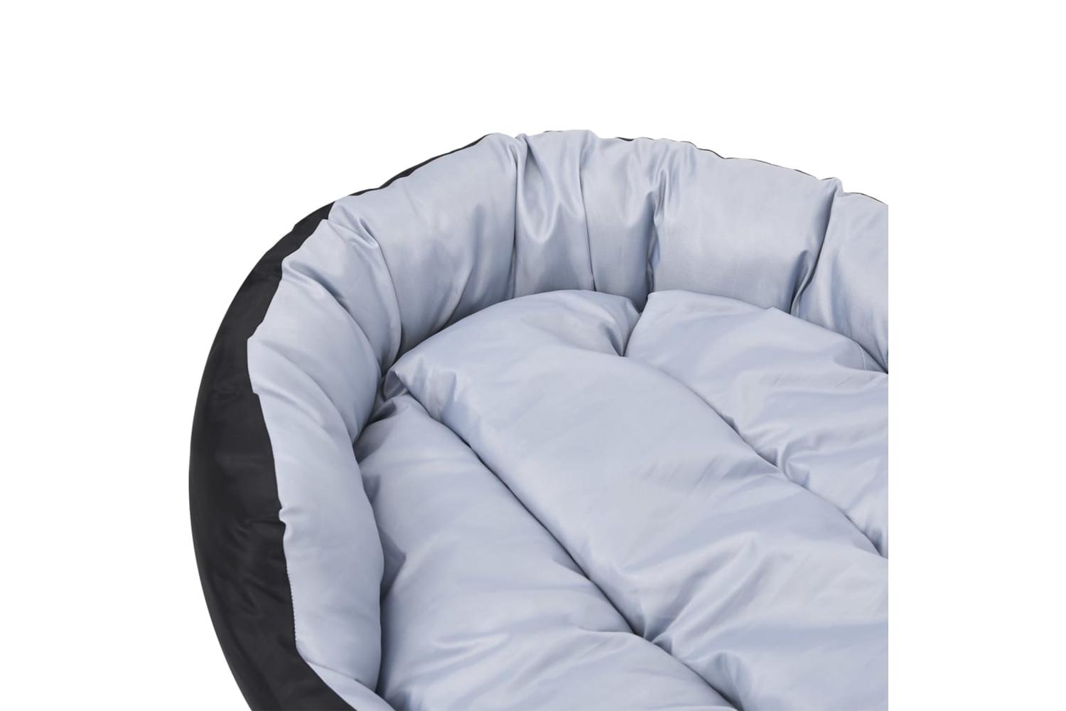 Reversible Washable Dog Cushion Grey And Black 110x80x23 Cm-10