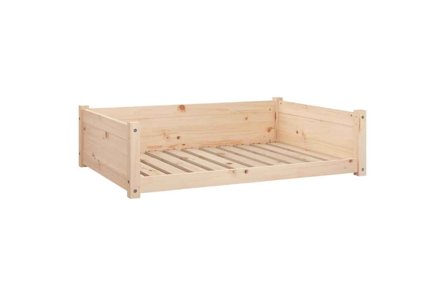 Dog Bed 955x655x28 Cm Solid Pine Wood