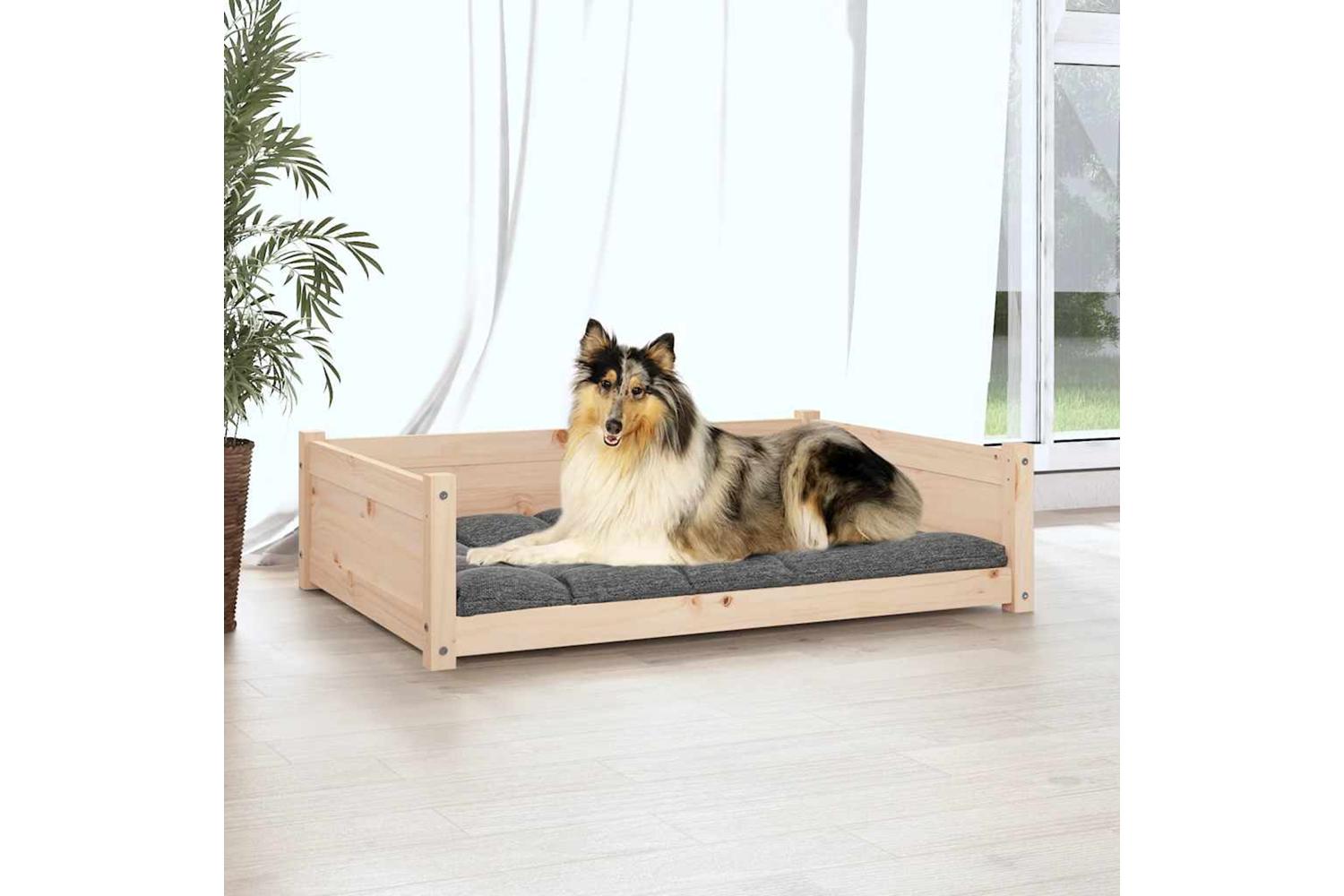 Dog Bed 955x655x28 Cm Solid Pine Wood-3