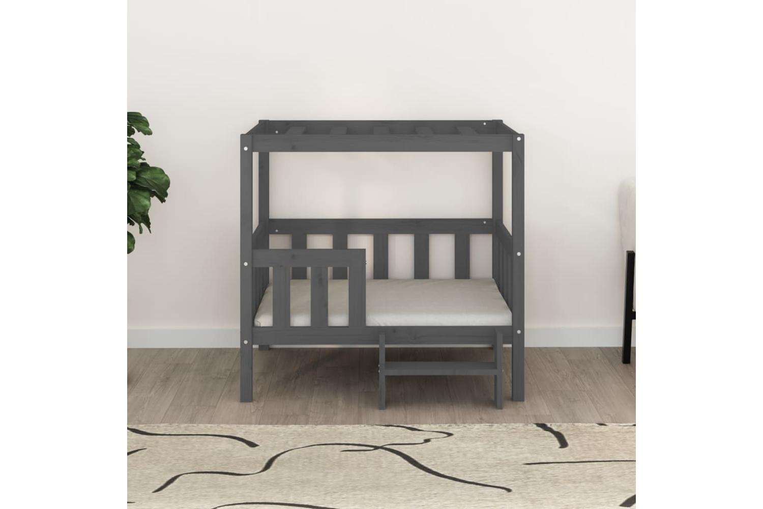 Dog Bed Grey 955x735x90 Cm Solid Wood Pine-3