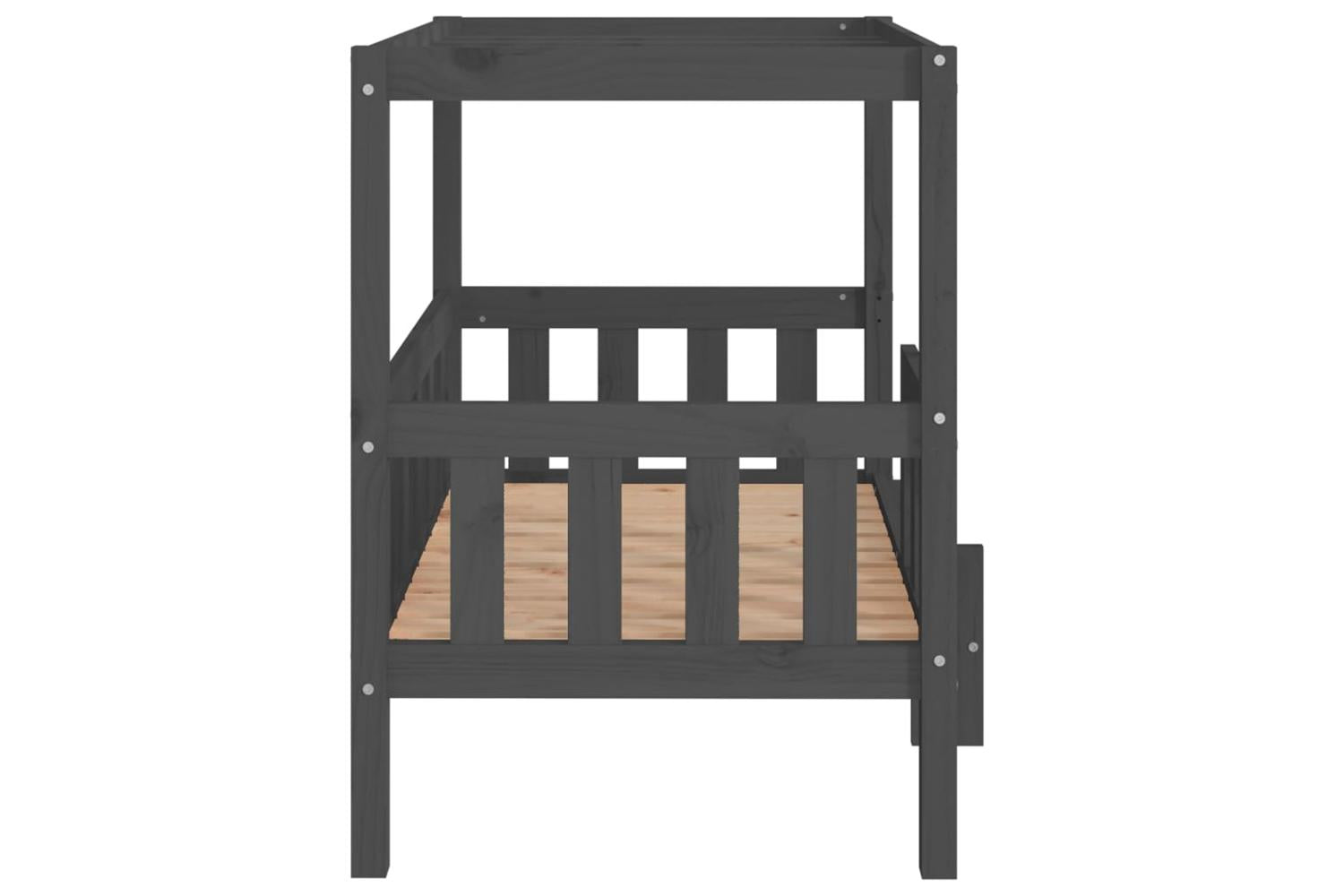 Dog Bed Grey 955x735x90 Cm Solid Wood Pine-6