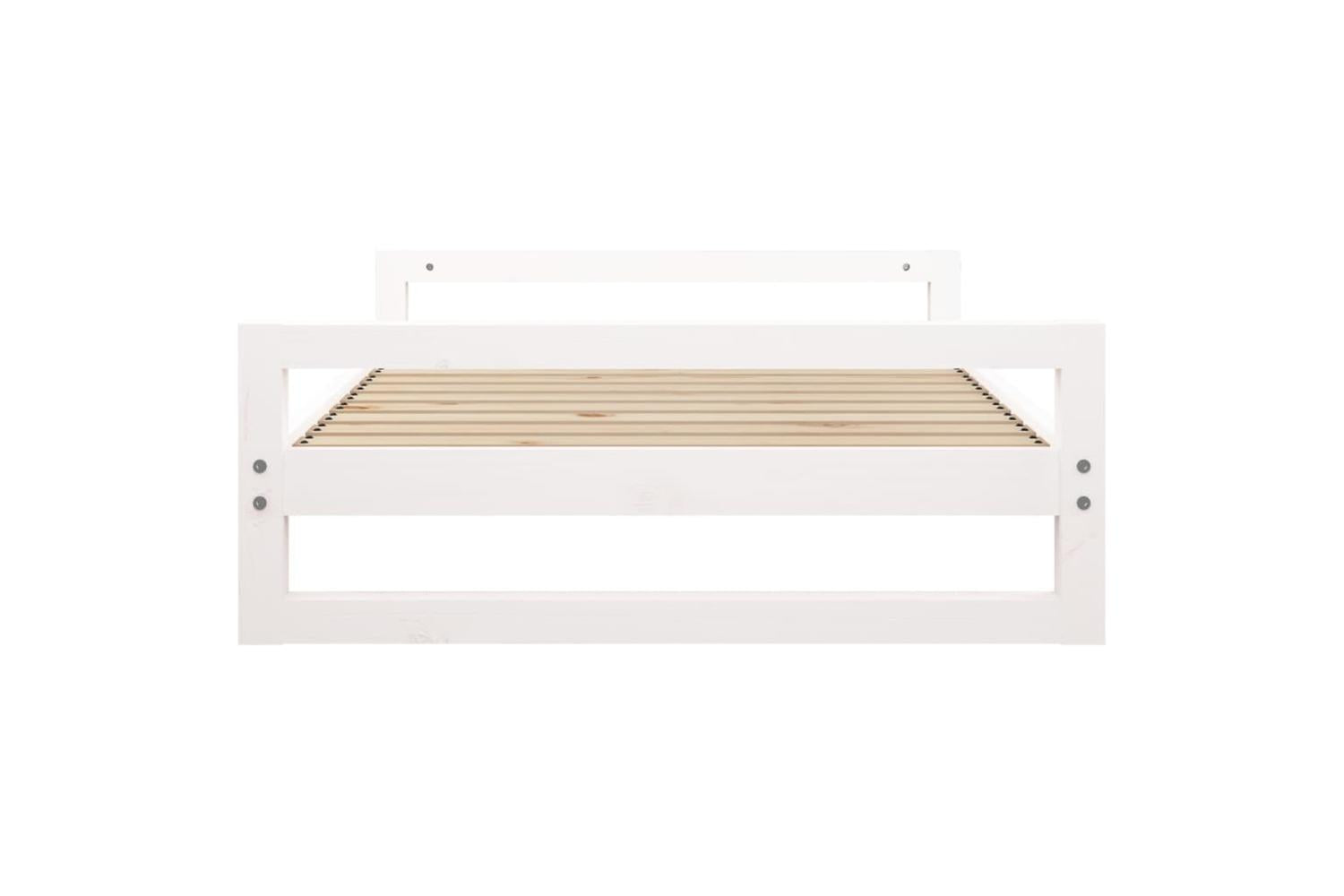 Dog Bed White 1055x755x28 Cm Solid Pine Wood-6
