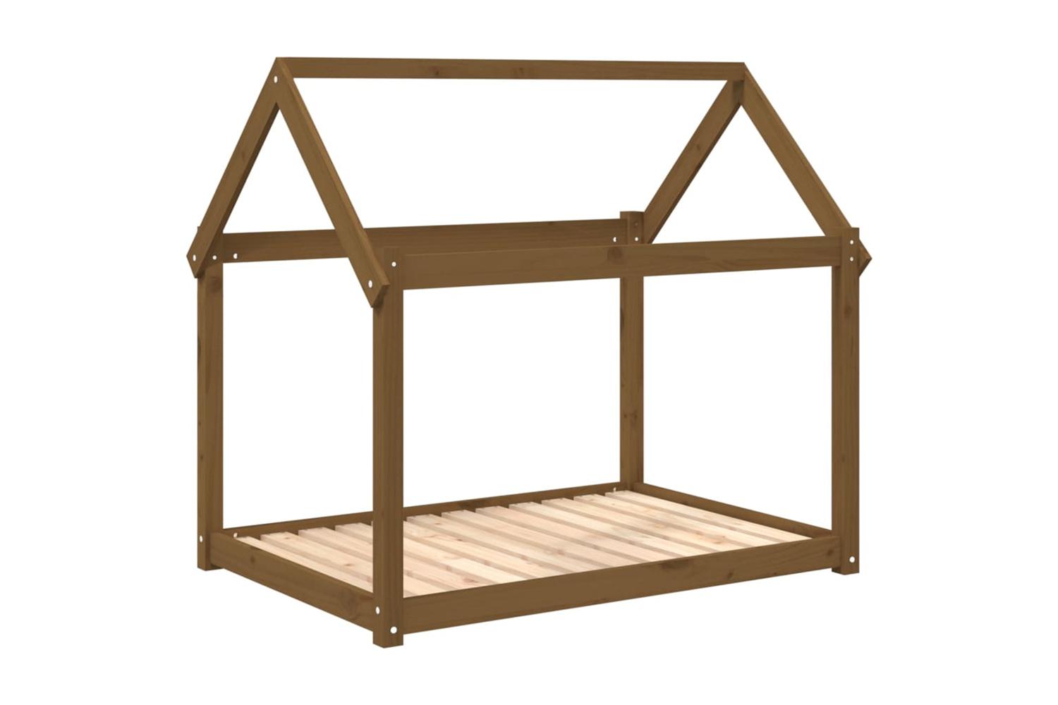 Dog Bed Honey Brown 111x80x100 Cm Solid Wood Pine-2