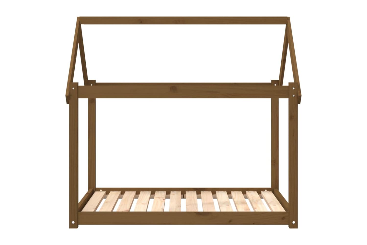 Dog Bed Honey Brown 111x80x100 Cm Solid Wood Pine-5