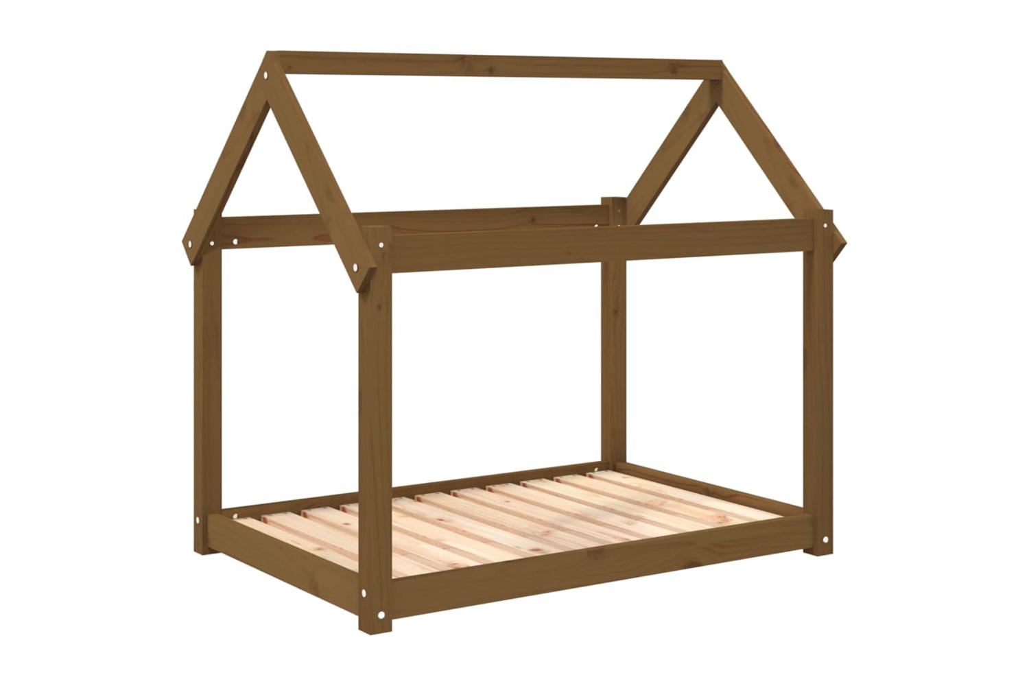 Dog Bed Honey Brown 101x70x90 Cm Solid Wood Pine-2