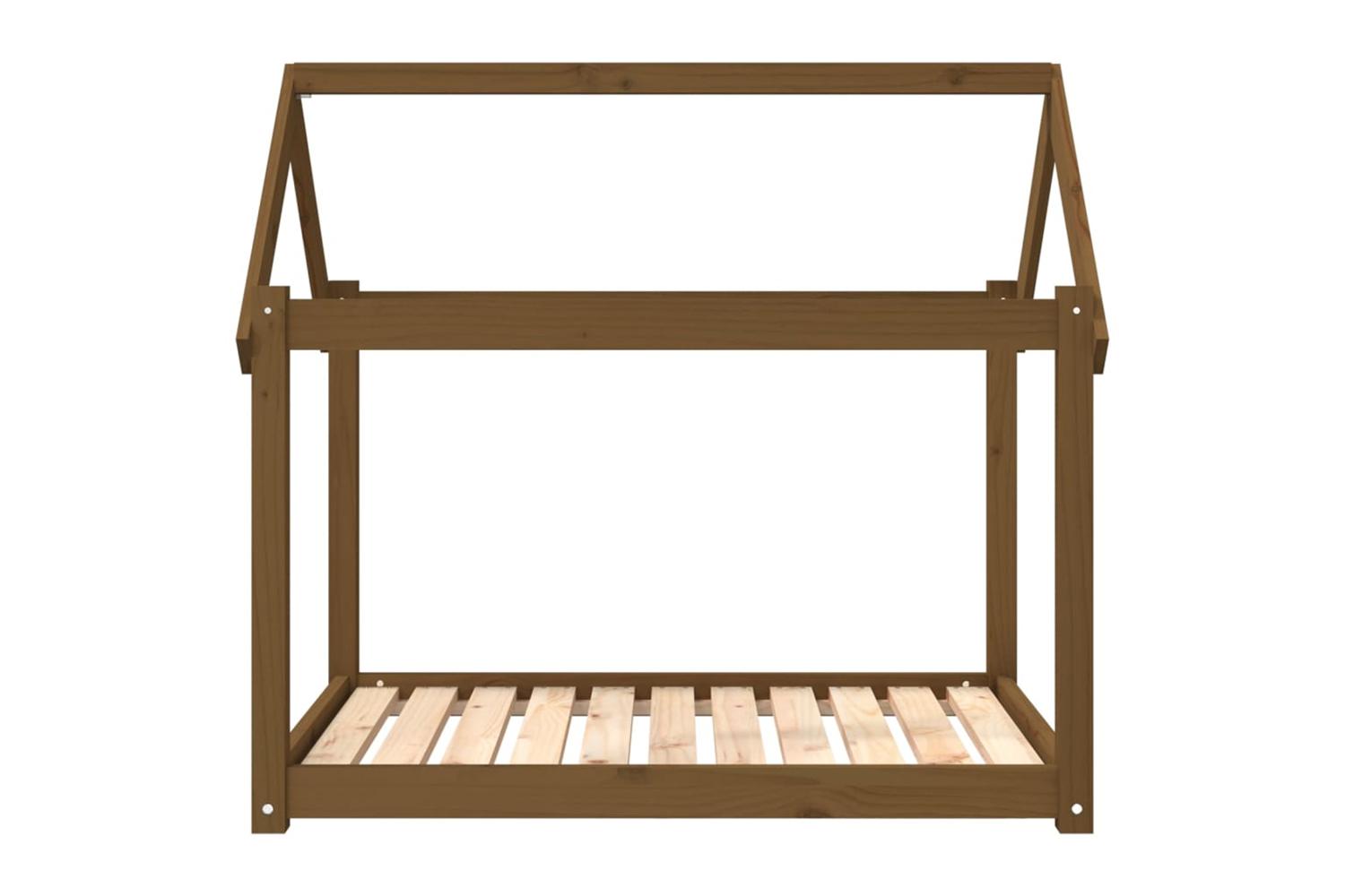 Dog Bed Honey Brown 101x70x90 Cm Solid Wood Pine-5