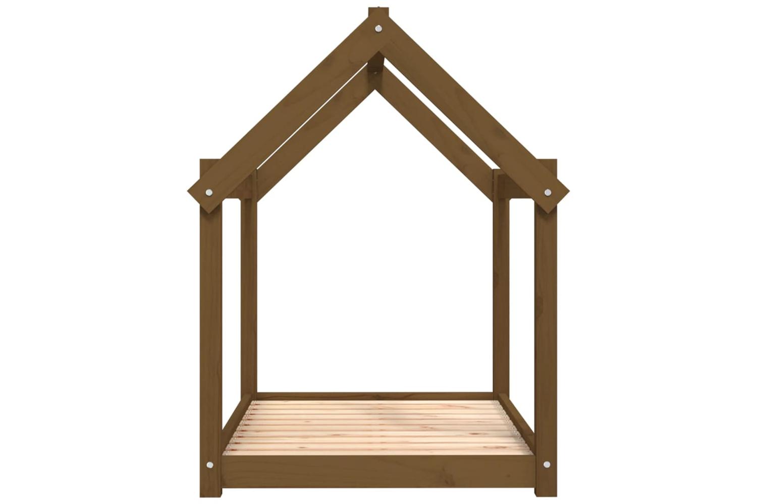 Dog Bed Honey Brown 101x70x90 Cm Solid Wood Pine-6