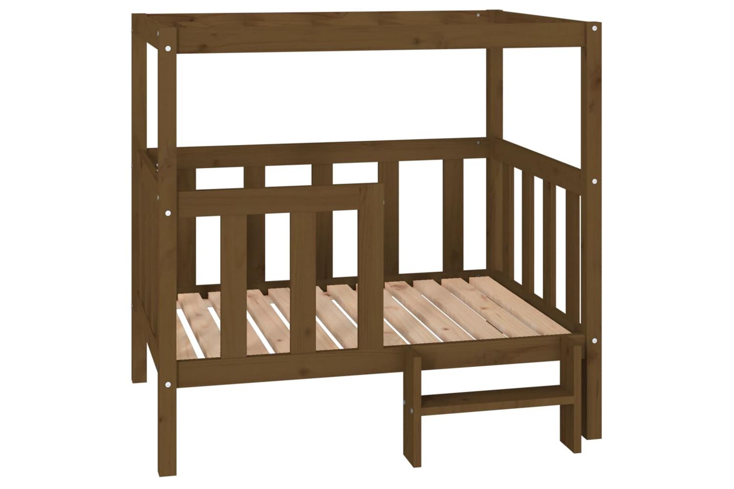 Dog Bed Honey Brown 1055 X 835 X 100 Cm Solid Wood Pine-2