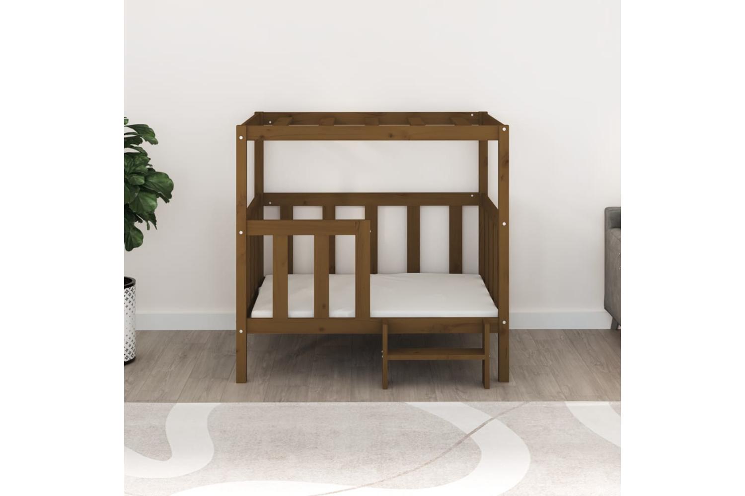Dog Bed Honey Brown 1055 X 835 X 100 Cm Solid Wood Pine-3