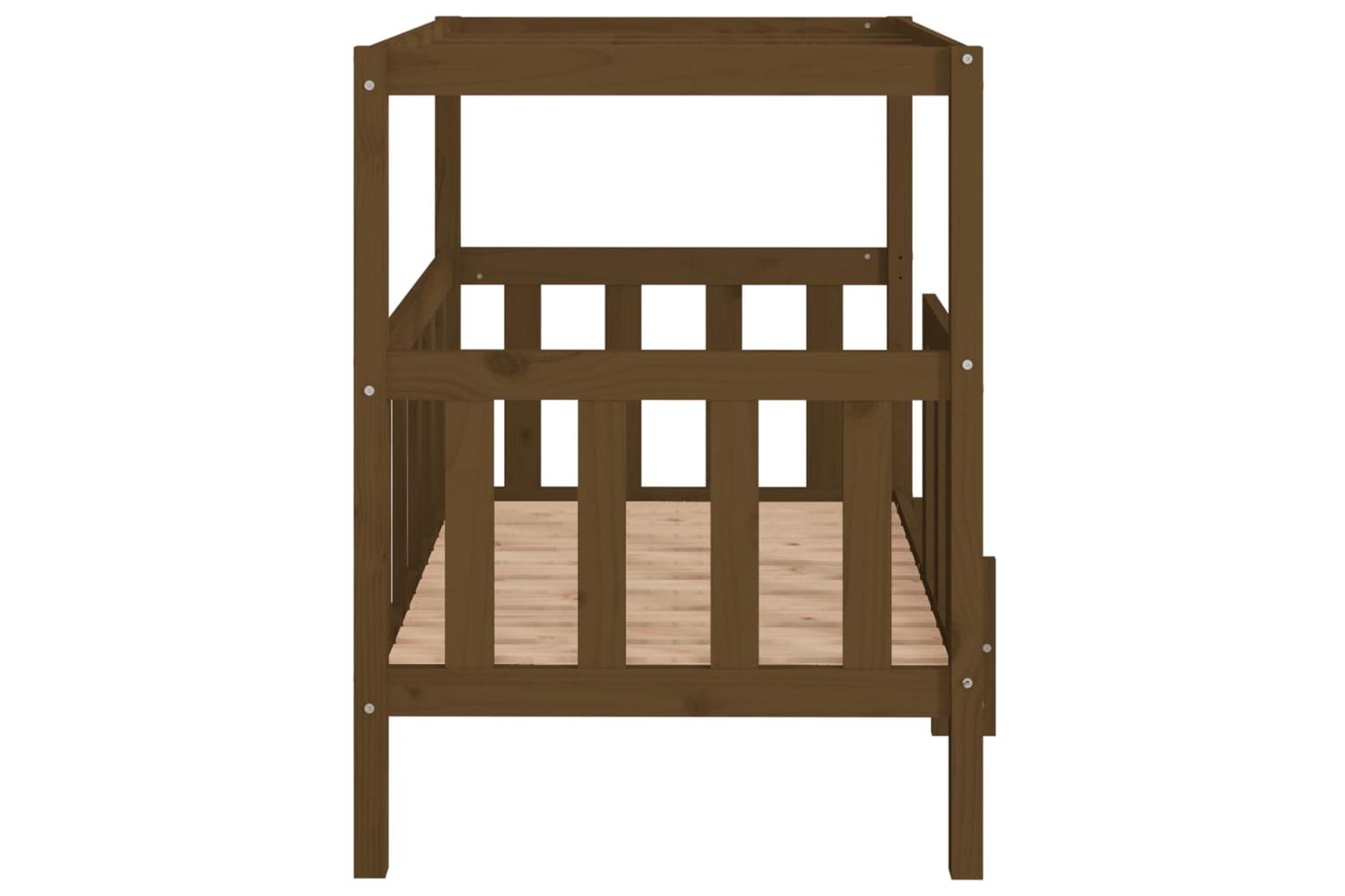 Dog Bed Honey Brown 1055 X 835 X 100 Cm Solid Wood Pine-6