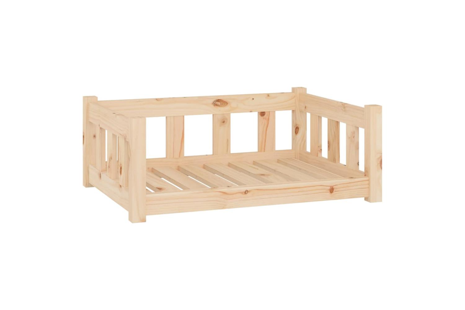 Dog Bed 755x555x28 Cm Solid Wood Pine