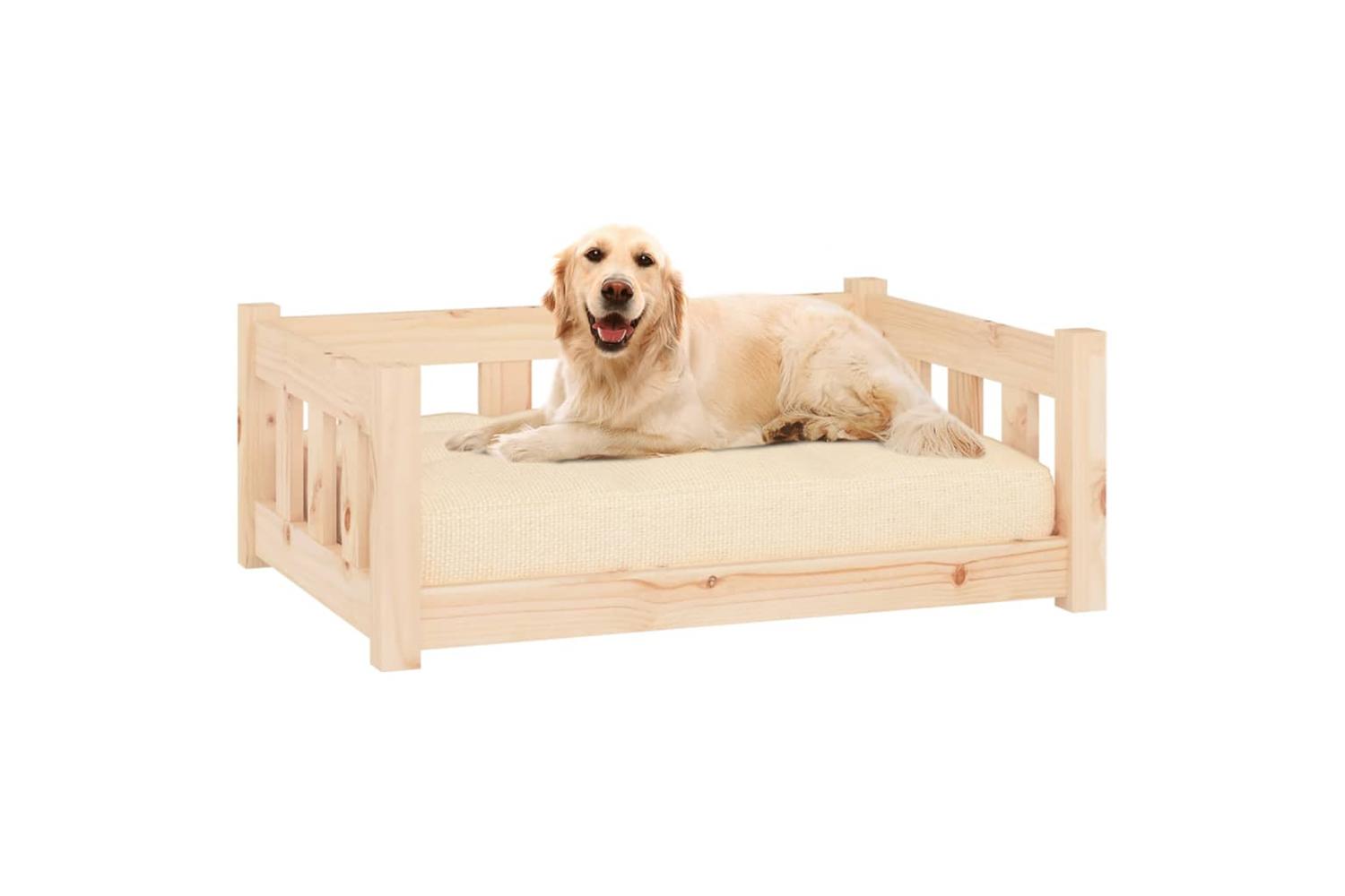 Dog Bed 755x555x28 Cm Solid Wood Pine-5