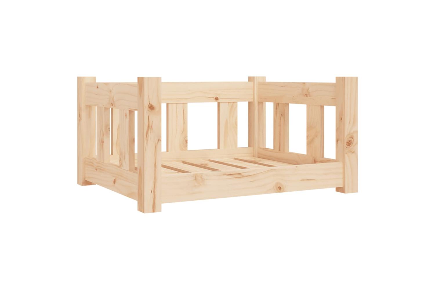Dog Bed 555x455x28 Cm Solid Wood Pine-2