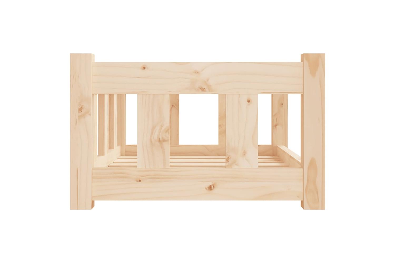 Dog Bed 555x455x28 Cm Solid Wood Pine-4