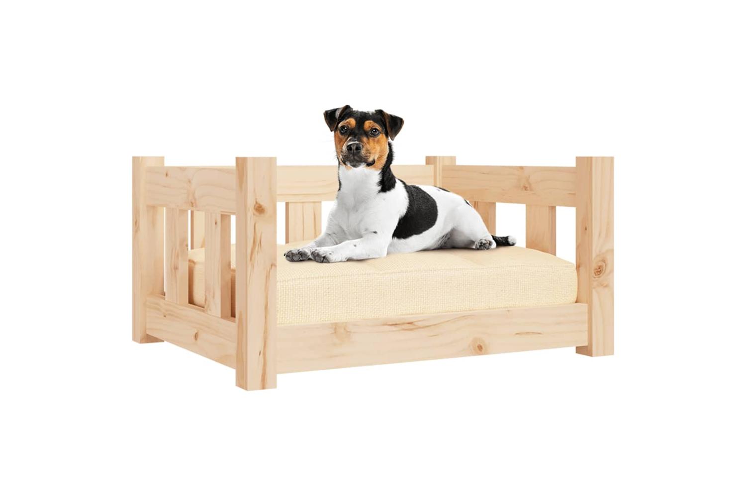 Dog Bed 555x455x28 Cm Solid Wood Pine-5