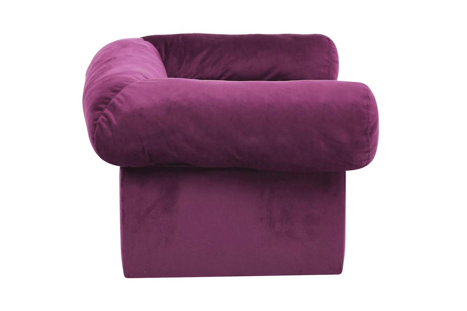 Dog Sofa With Drawer Burgundy 75x50x38 Cm Plush-5