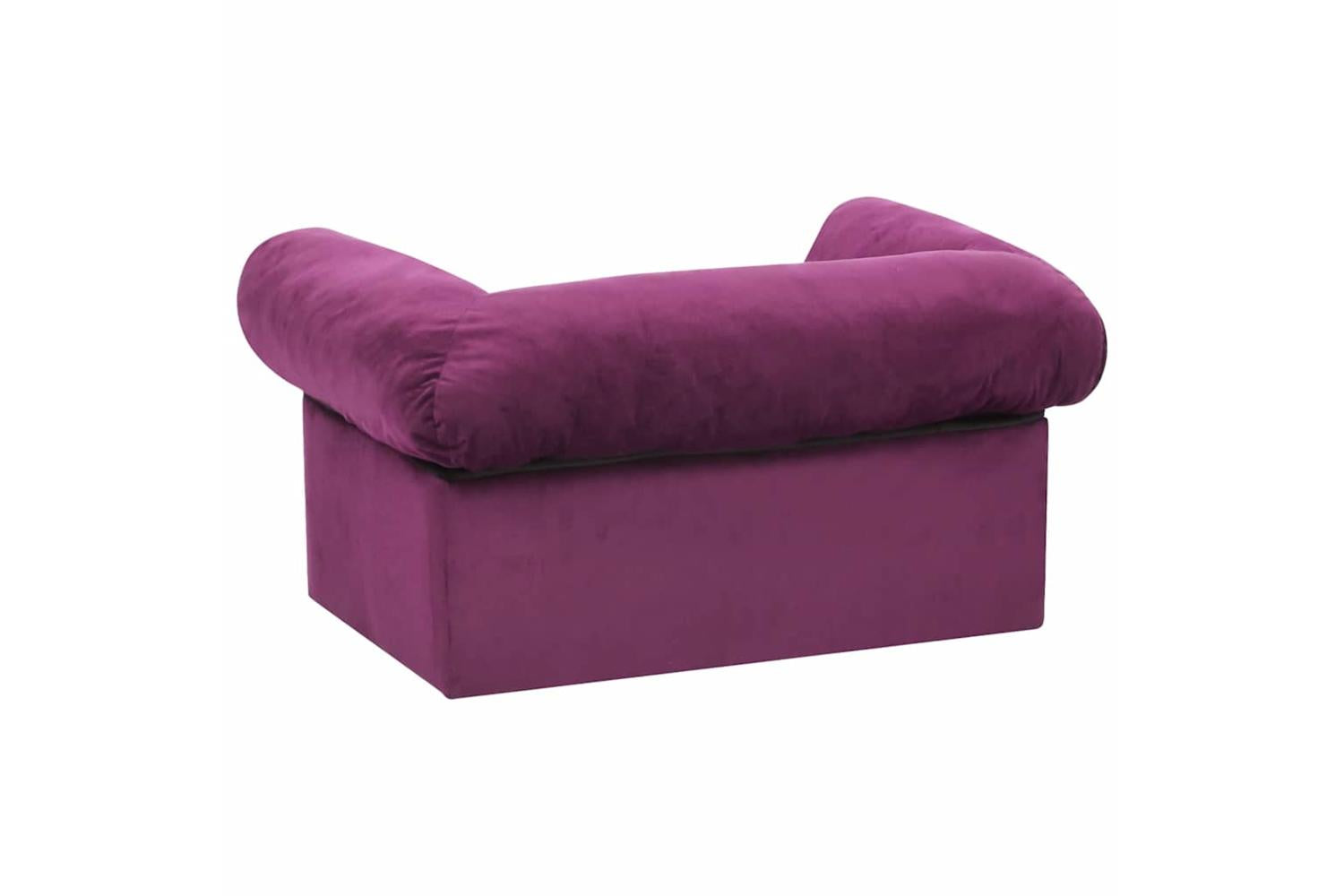 Dog Sofa With Drawer Burgundy 75x50x38 Cm Plush-6