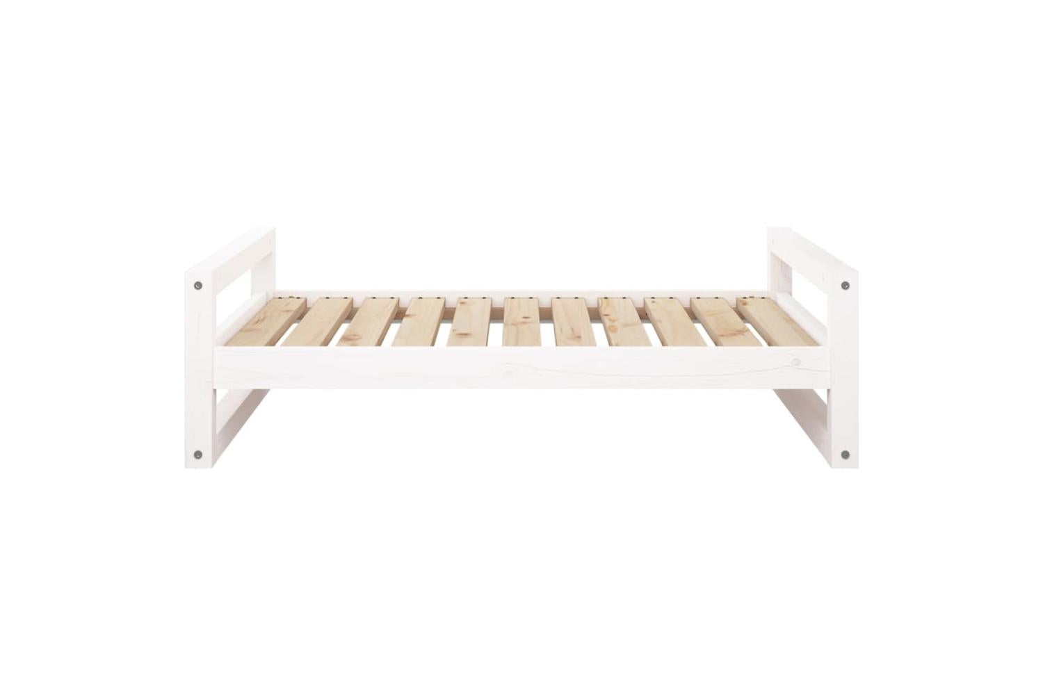 Dog Bed White 955x655x28 Cm Solid Pine Wood-5