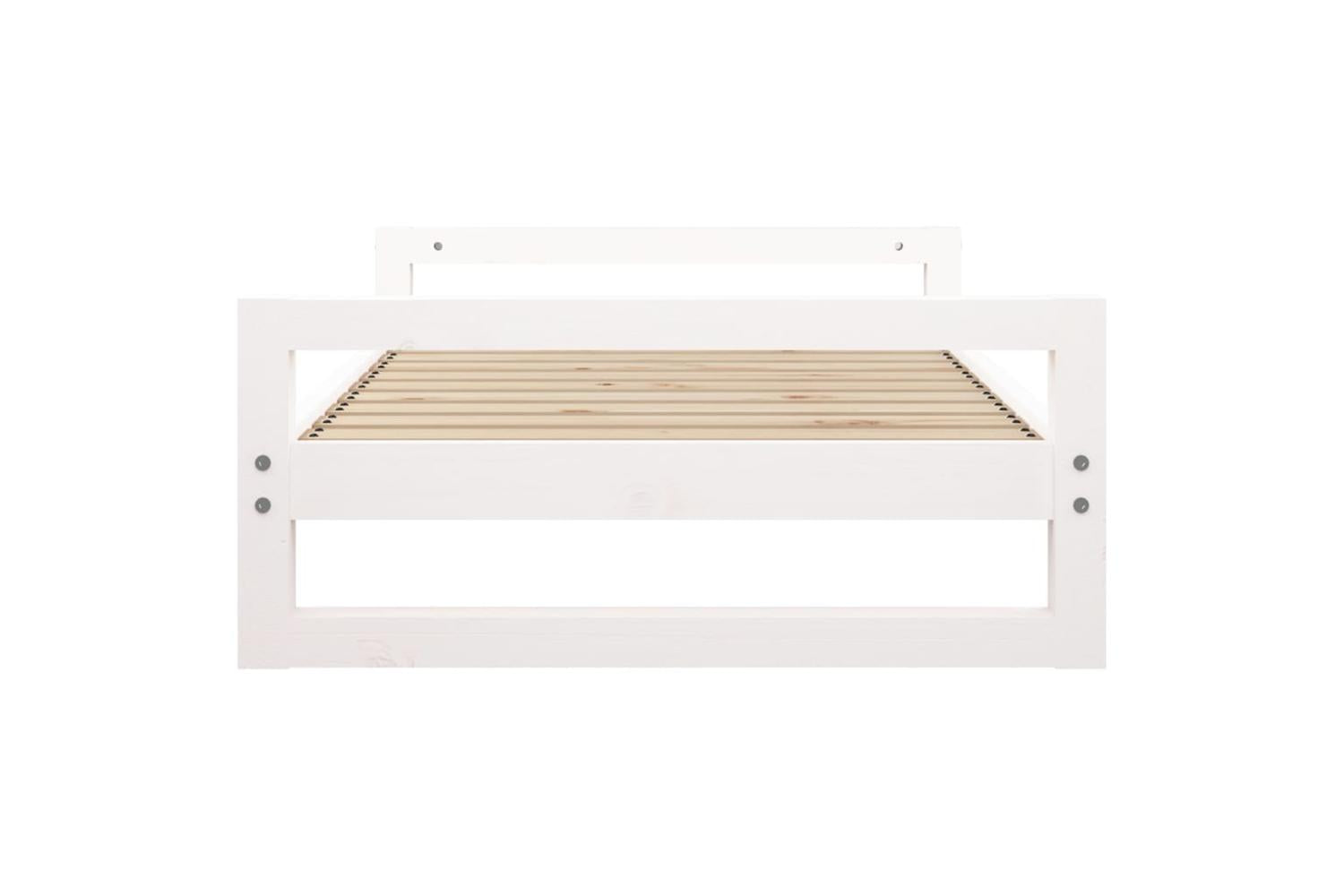 Dog Bed White 955x655x28 Cm Solid Pine Wood-6