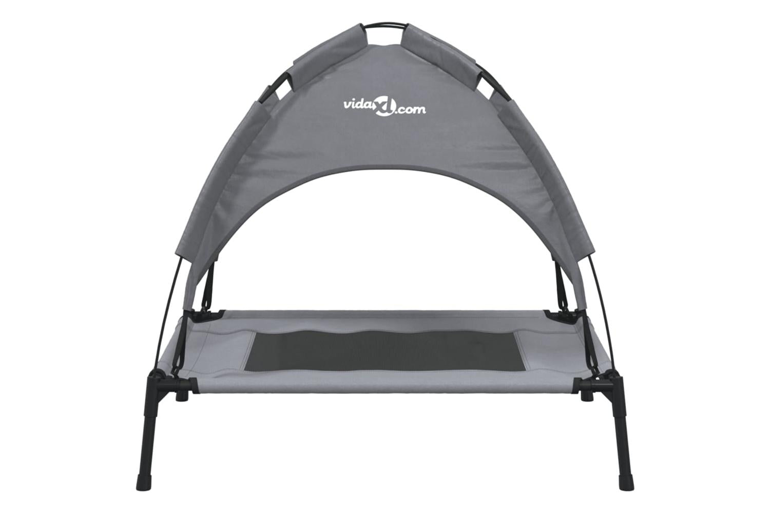 Dog Bed With Canopy Anthracite Oxford Fabric And Steel-4