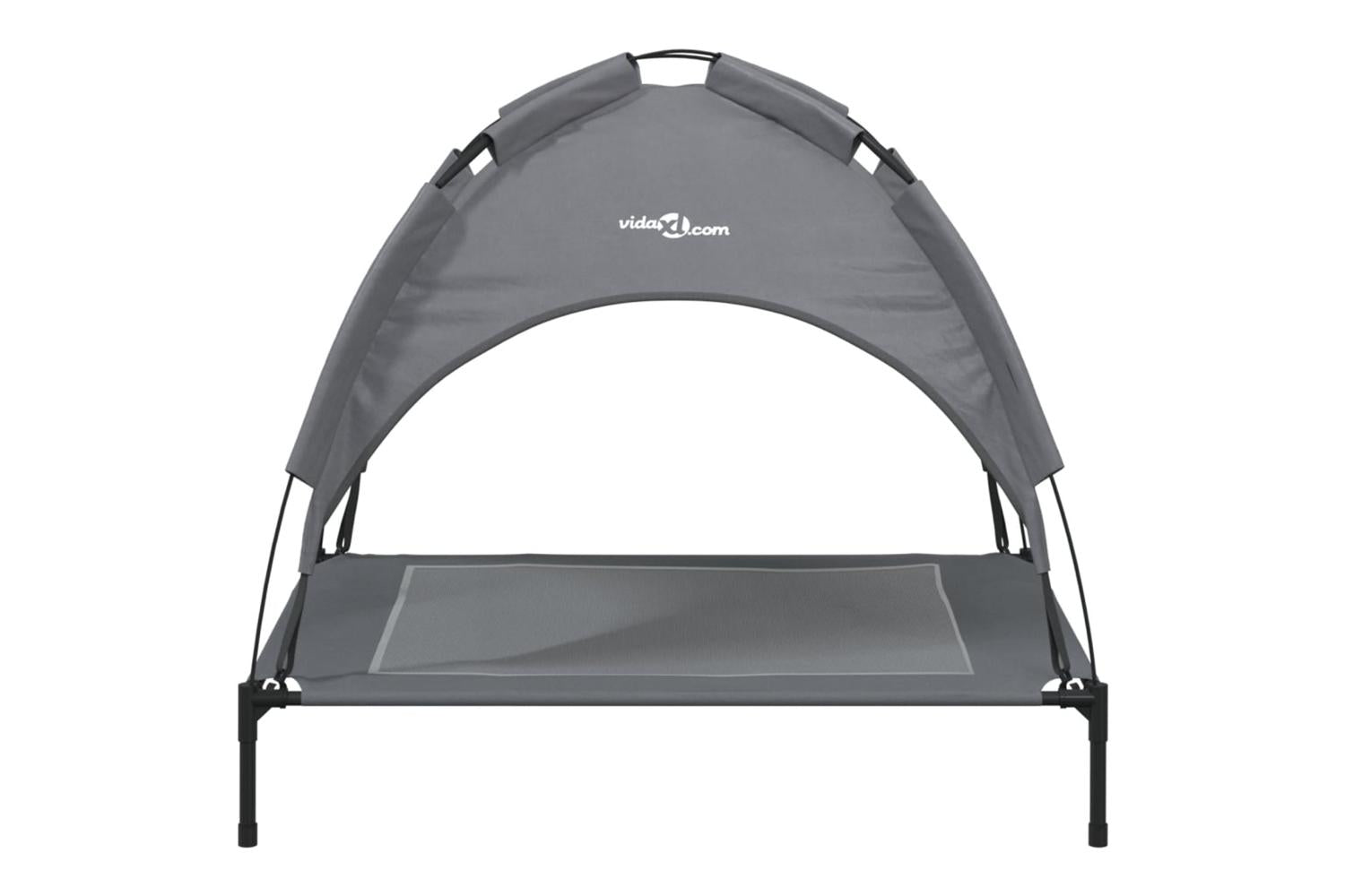 Dog Bed With Canopy Anthracite Oxford Fabric And Steel-4