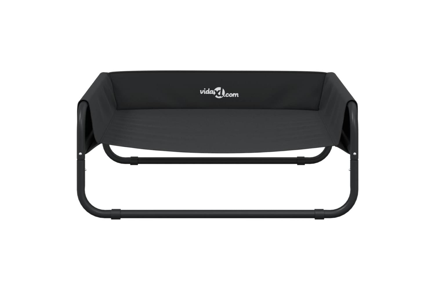 Elevated Dog Bed Anthracite Oxford Fabric And Steel-5