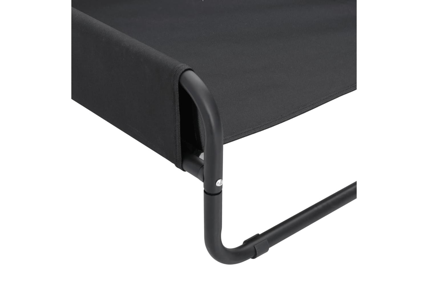 Elevated Dog Bed Anthracite Oxford Fabric And Steel-8