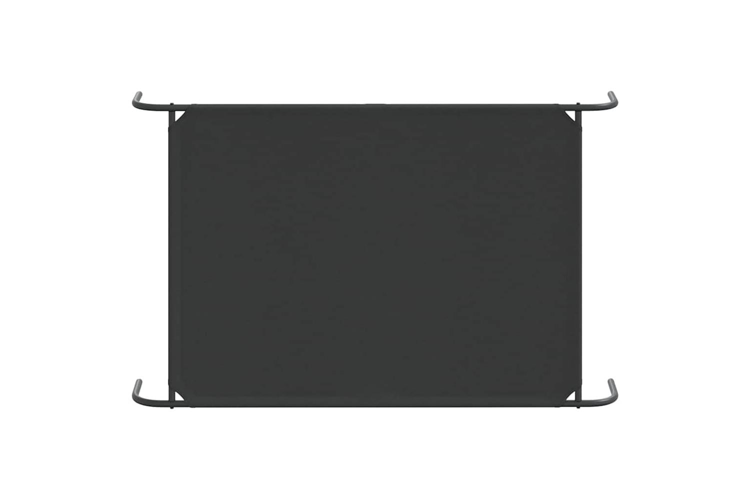 Elevated Dog Bed Black 130x80x20 Cm Oxford Fabric And Steel-6